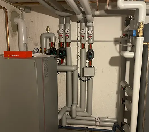 Gasbrennwertkessel mit Solarunterstützung